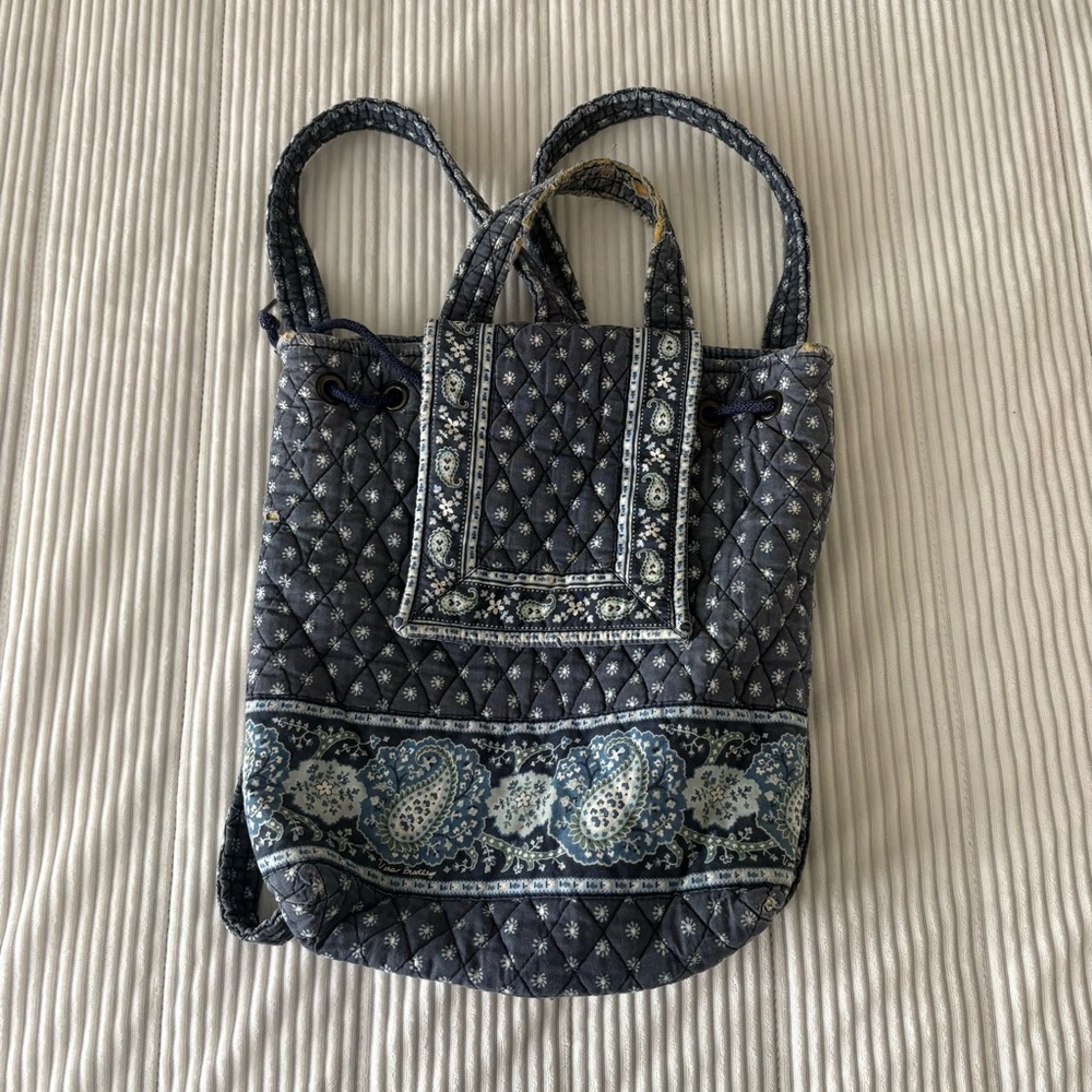 Vera Bradley Quilted Blue Paisley Tote Bag